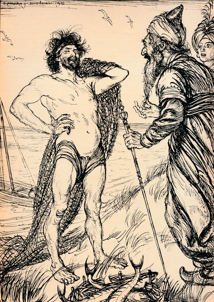 The Happy Man Found, 1918, 1918 od Edmund Joseph Sullivan