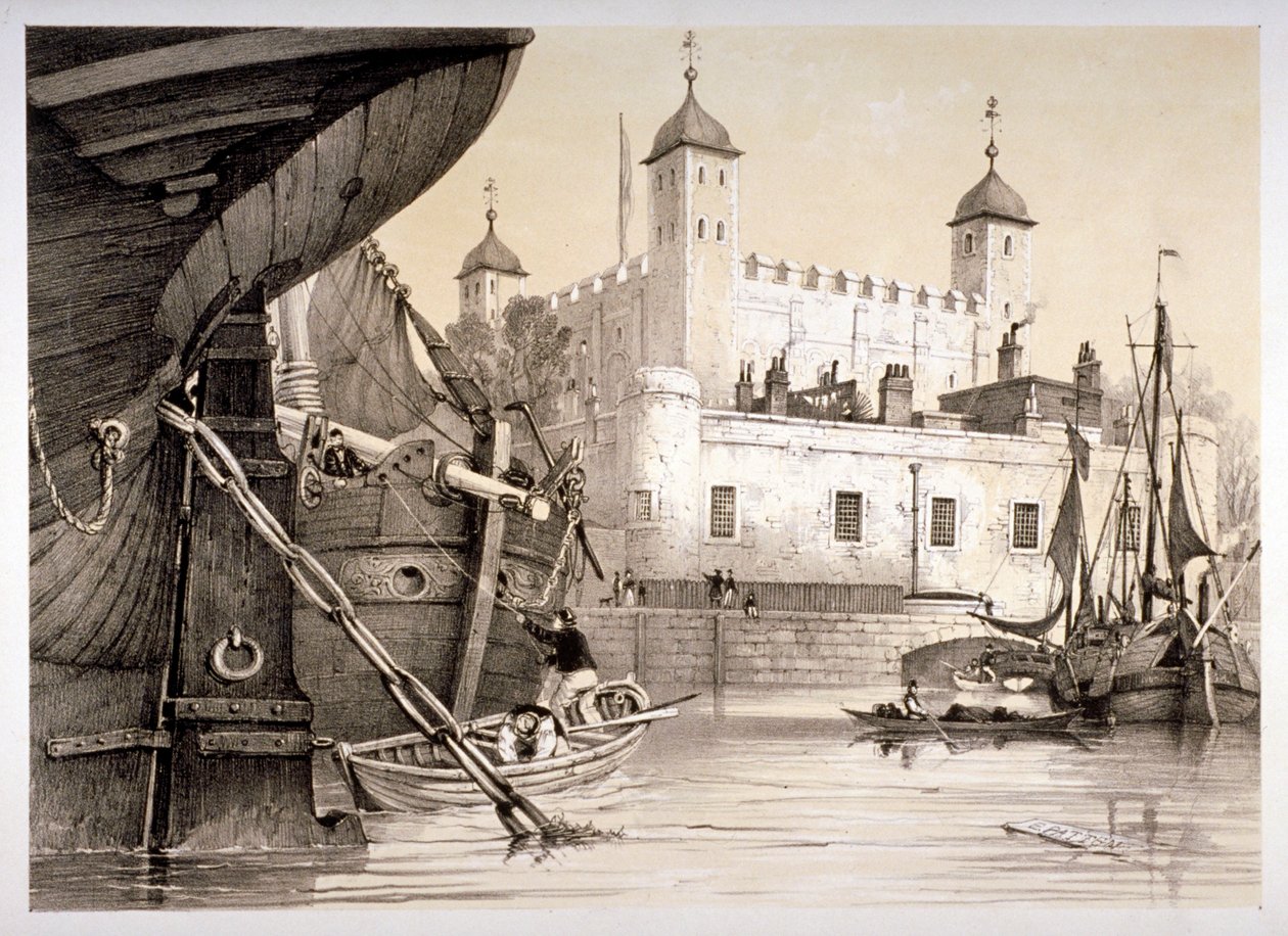 Tower of London, c1840 od Edmund Patten