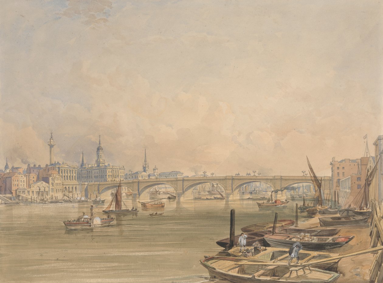 Pohled na London Bridge od Edmund Walker