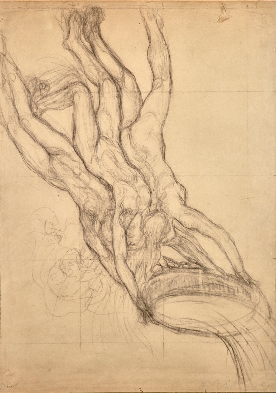 Hyády, kolem roku 1914 (tužka na papíře) od Edoardo de Albertis