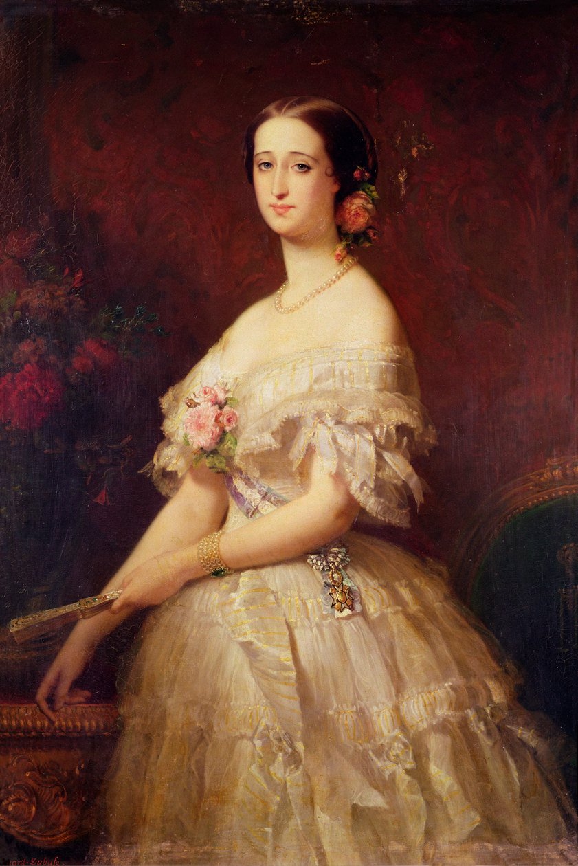 Portrét císařovny Eugenie (1826-1920) 1854 od Edouard Louis Dubufe