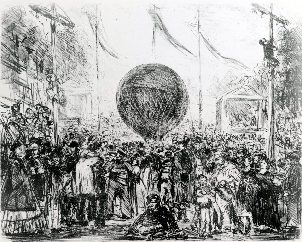 Balón, 1862 od Édouard Manet