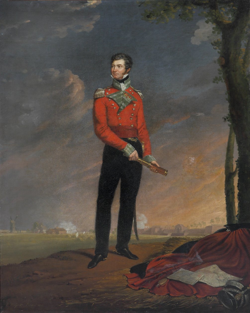 Major Sir Neil Campbell, 1819 od Edouard Pingret