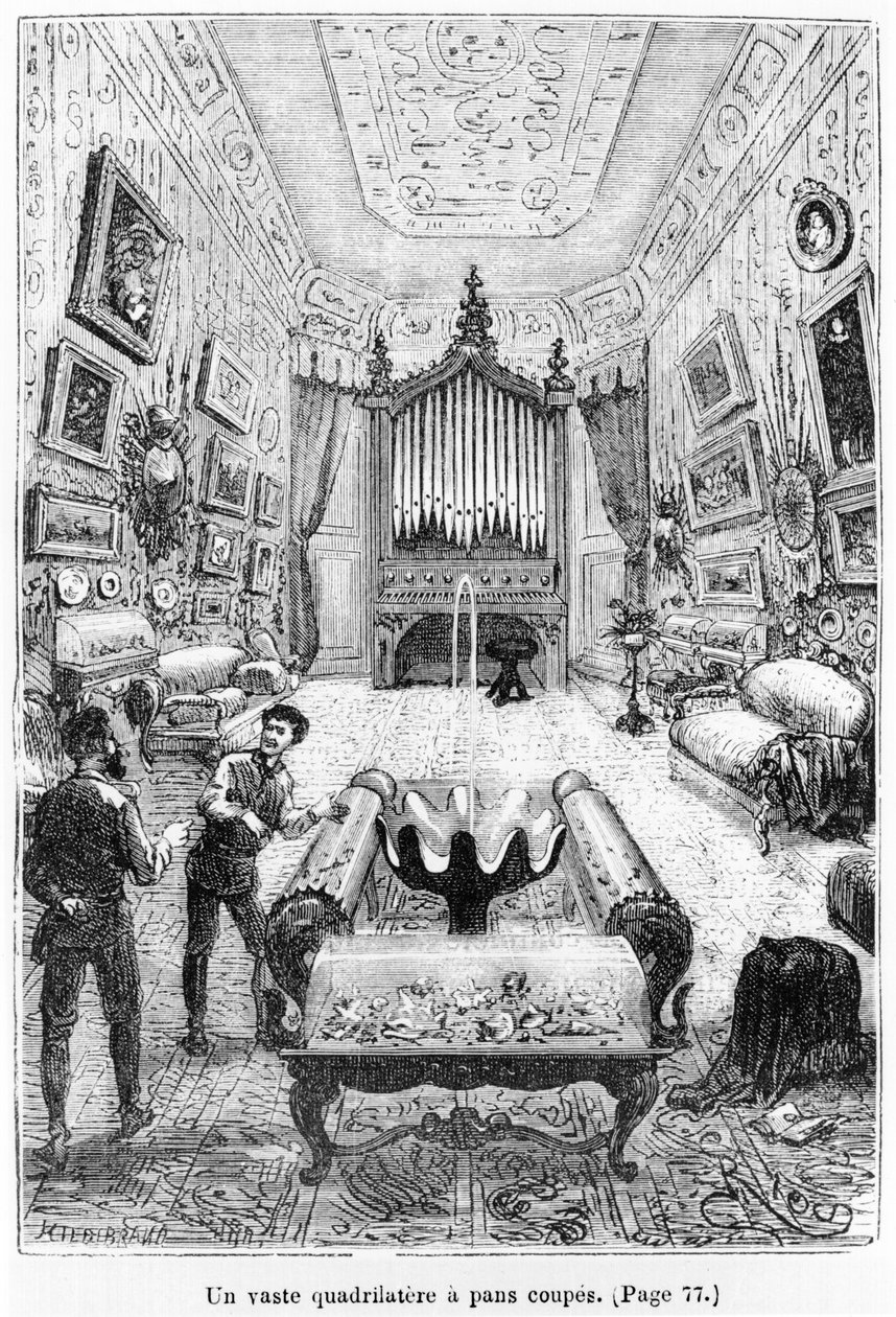 Interiér Nautila, ilustrace z 