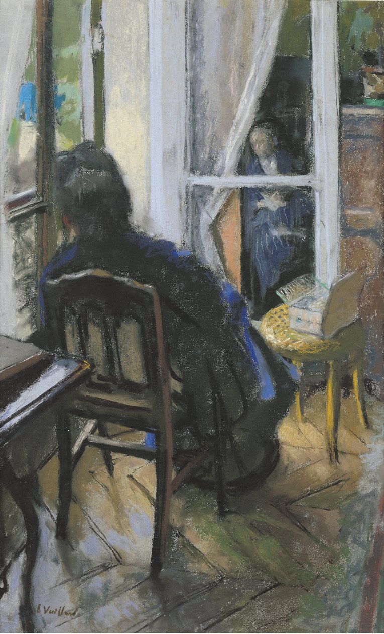 U okna (pastel na papíře) od Edouard Vuillard