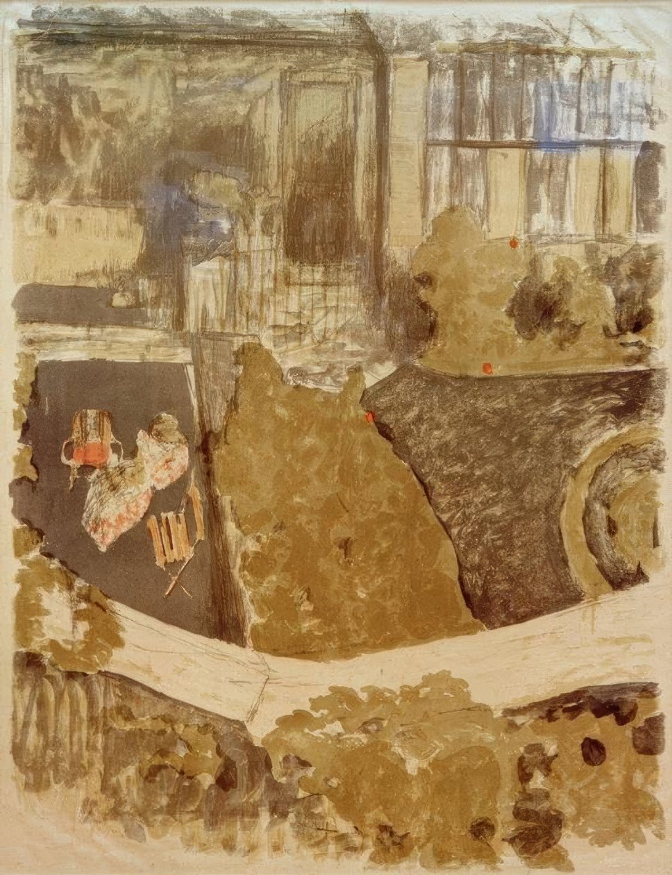 Zahrada před dílnou od Edouard Vuillard
