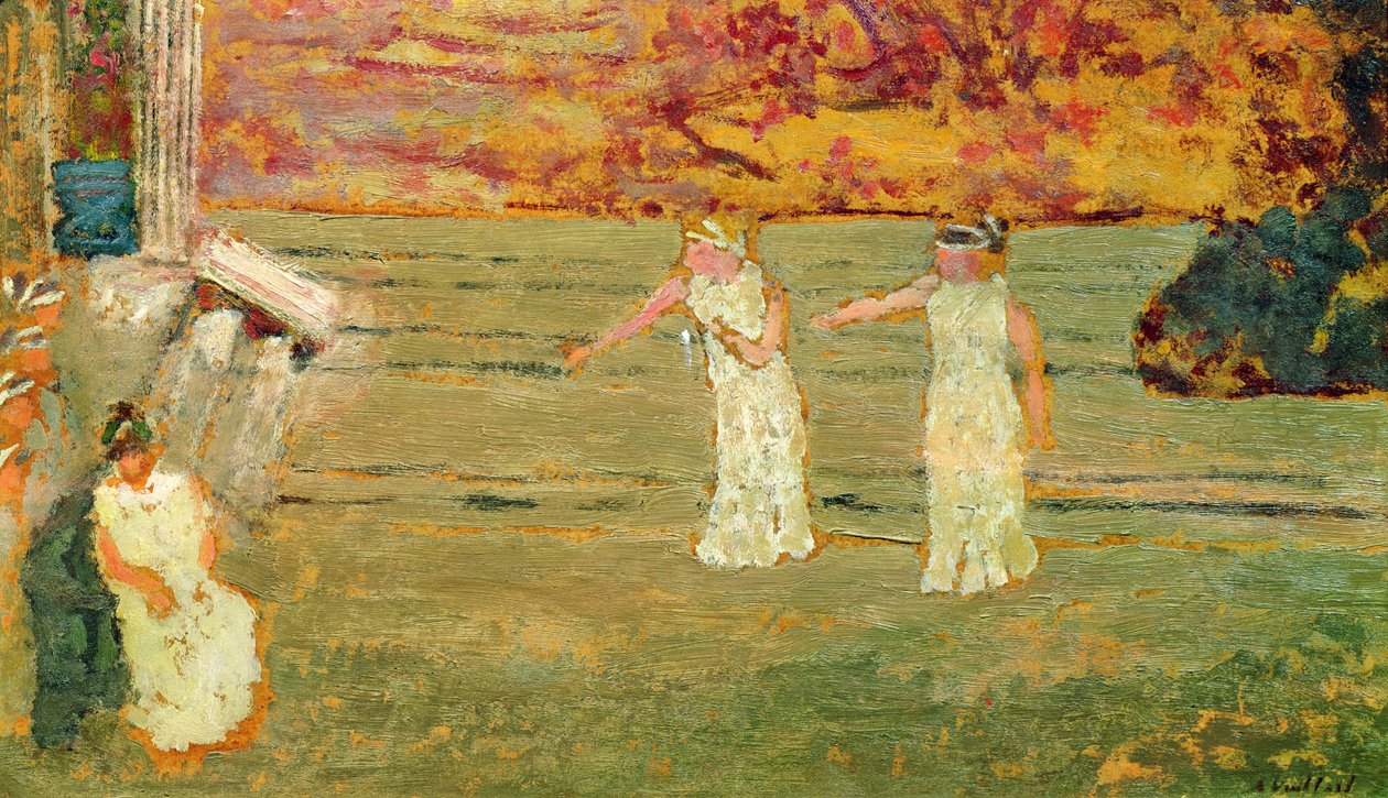 Na jevišti v divadle, cca 1893 (deska) od Edouard Vuillard