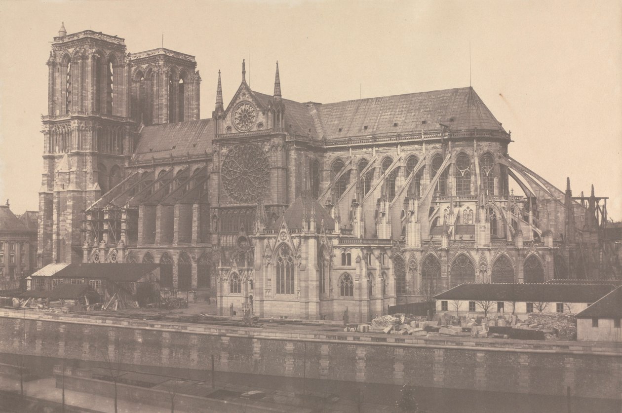 Notre-Dame, Paříž, 1852-1853. od Édouard Baldus