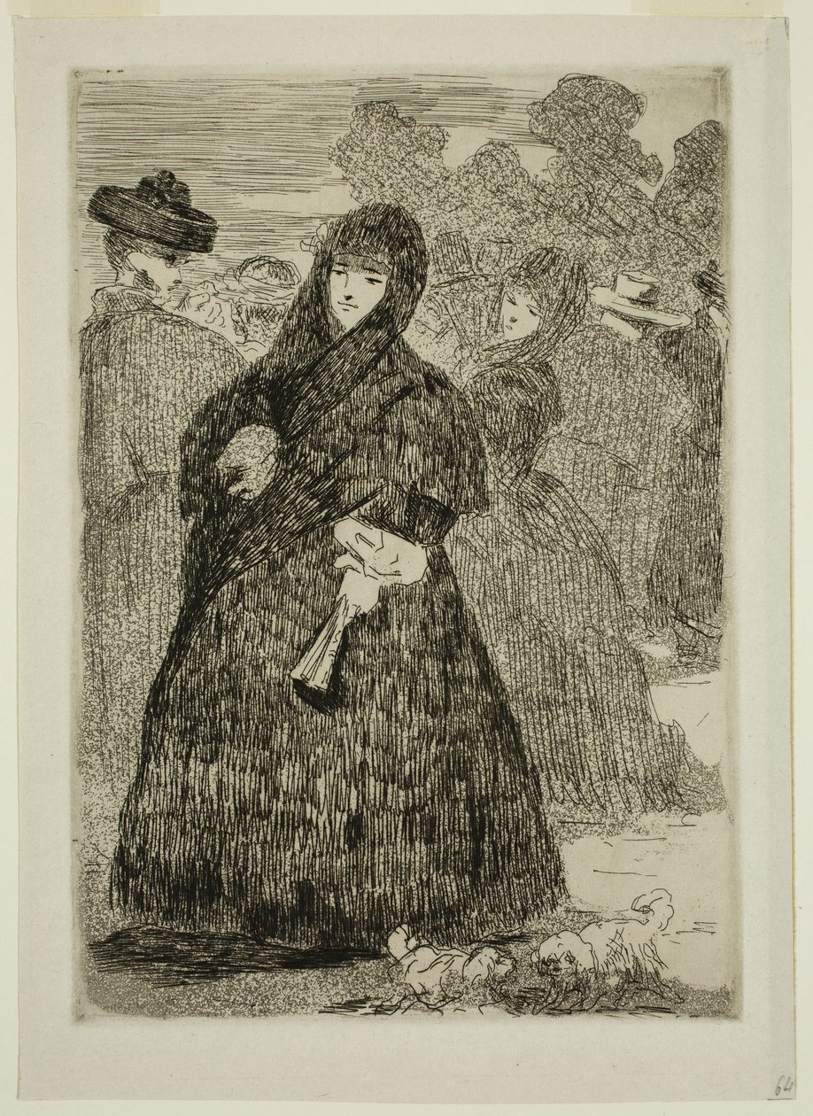 V Pradu od Edouard and Bracquemond Felix Joseph Auguste Manet