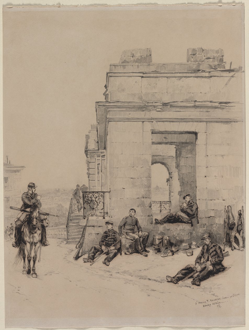 Vojáci na odpočinku, 1878. od Jean Baptiste Edouard Detaille