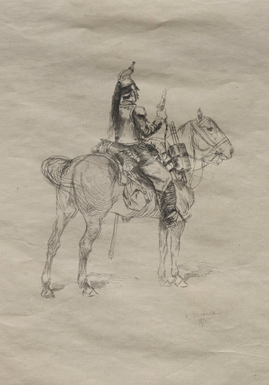 Kavalerista, 1875. od Jean Baptiste Edouard Detaille