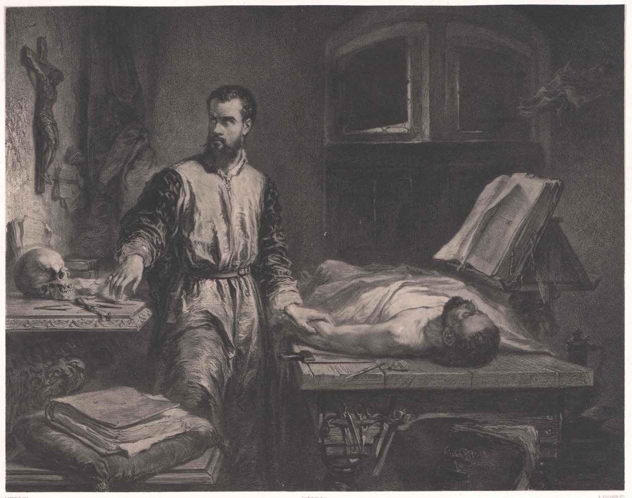 Andrew Vesalius od Edouard Jean Conrad (after) Hamman