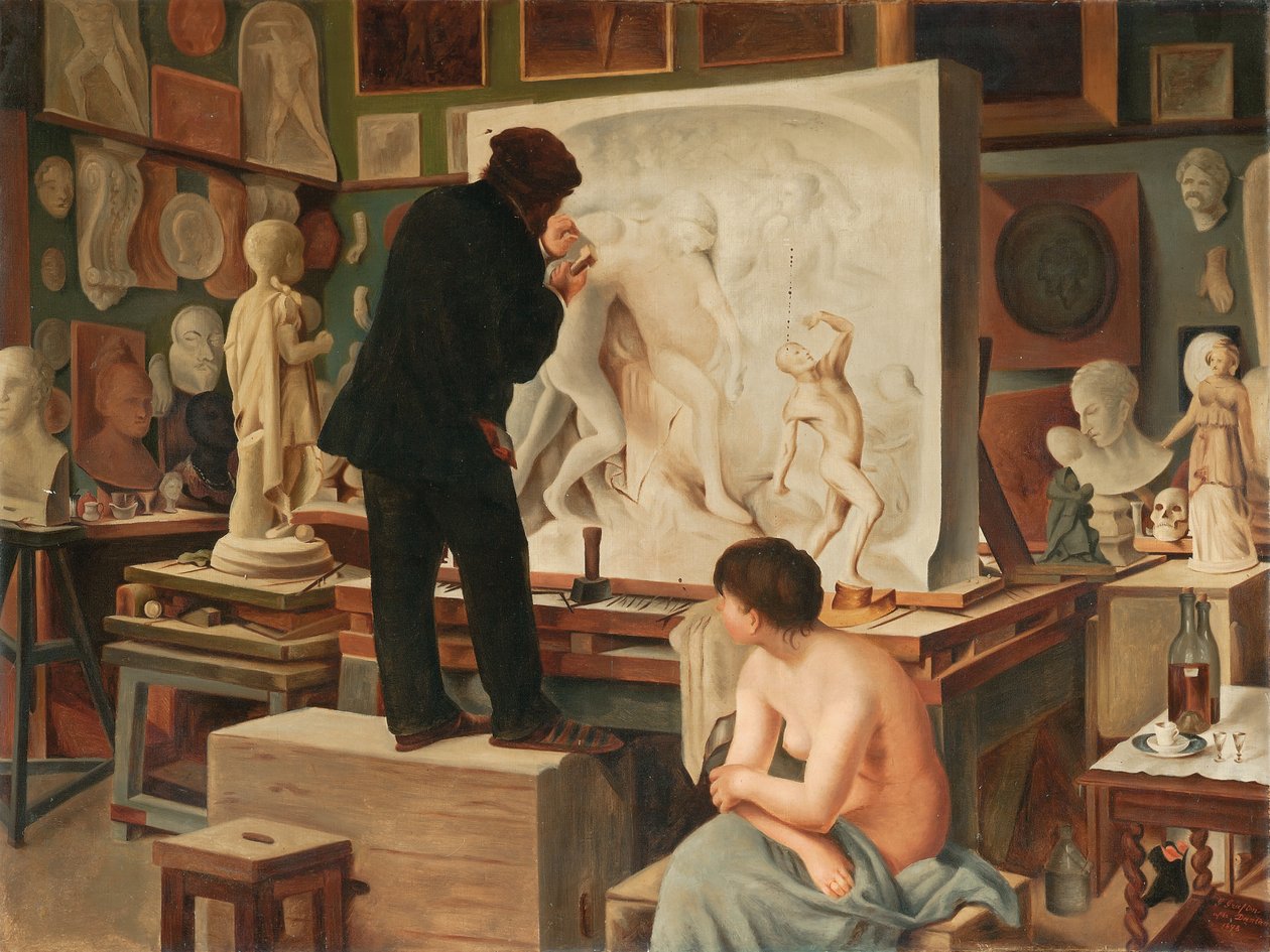 Studio mého otce od Edouard Joseph Dantan