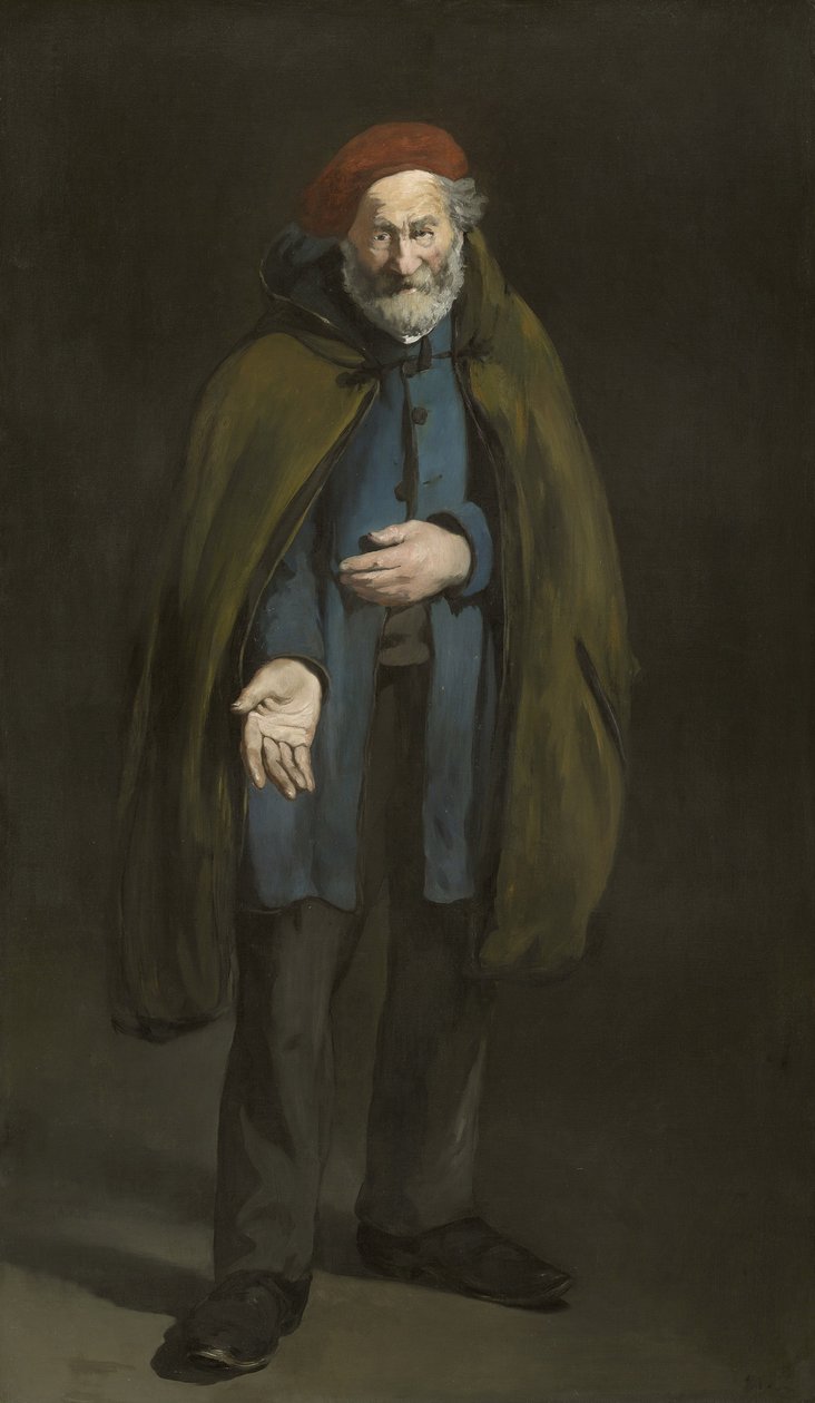 Žebrák s duffelovým kabátem od Édouard Manet