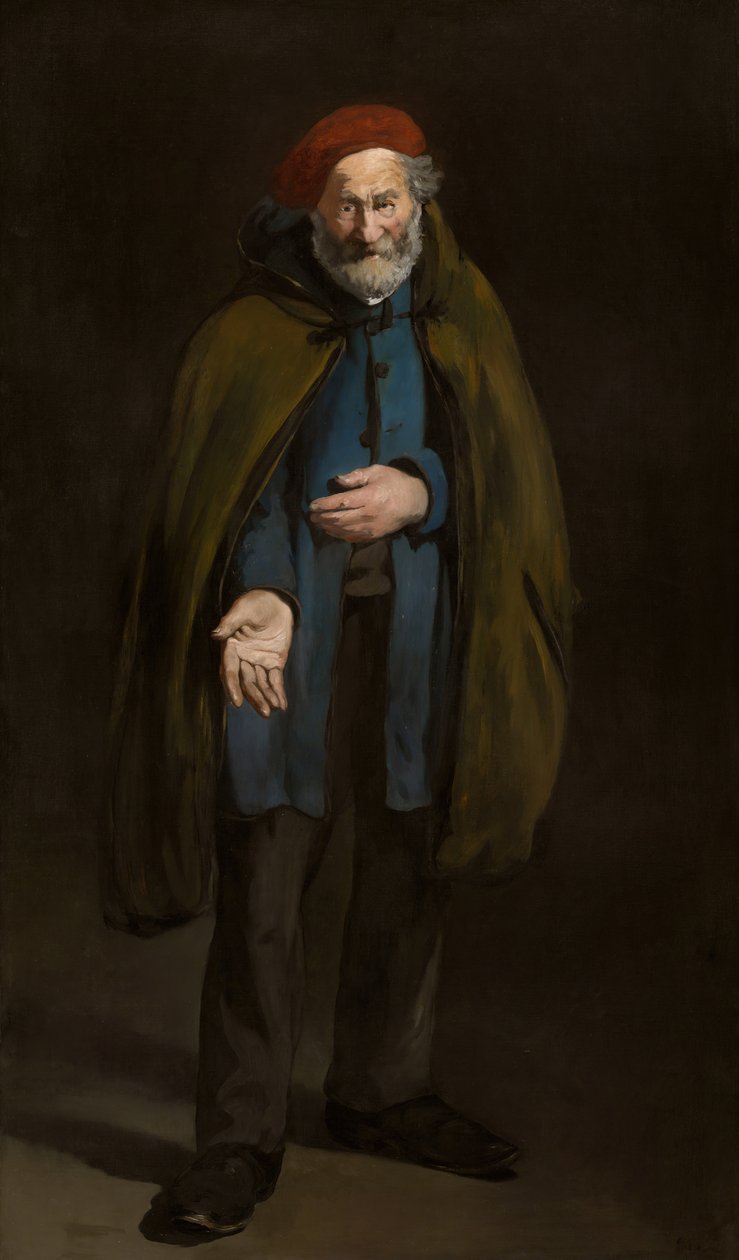 Žebrák s Duffle Coat Philosopher, 186567. od Édouard Manet