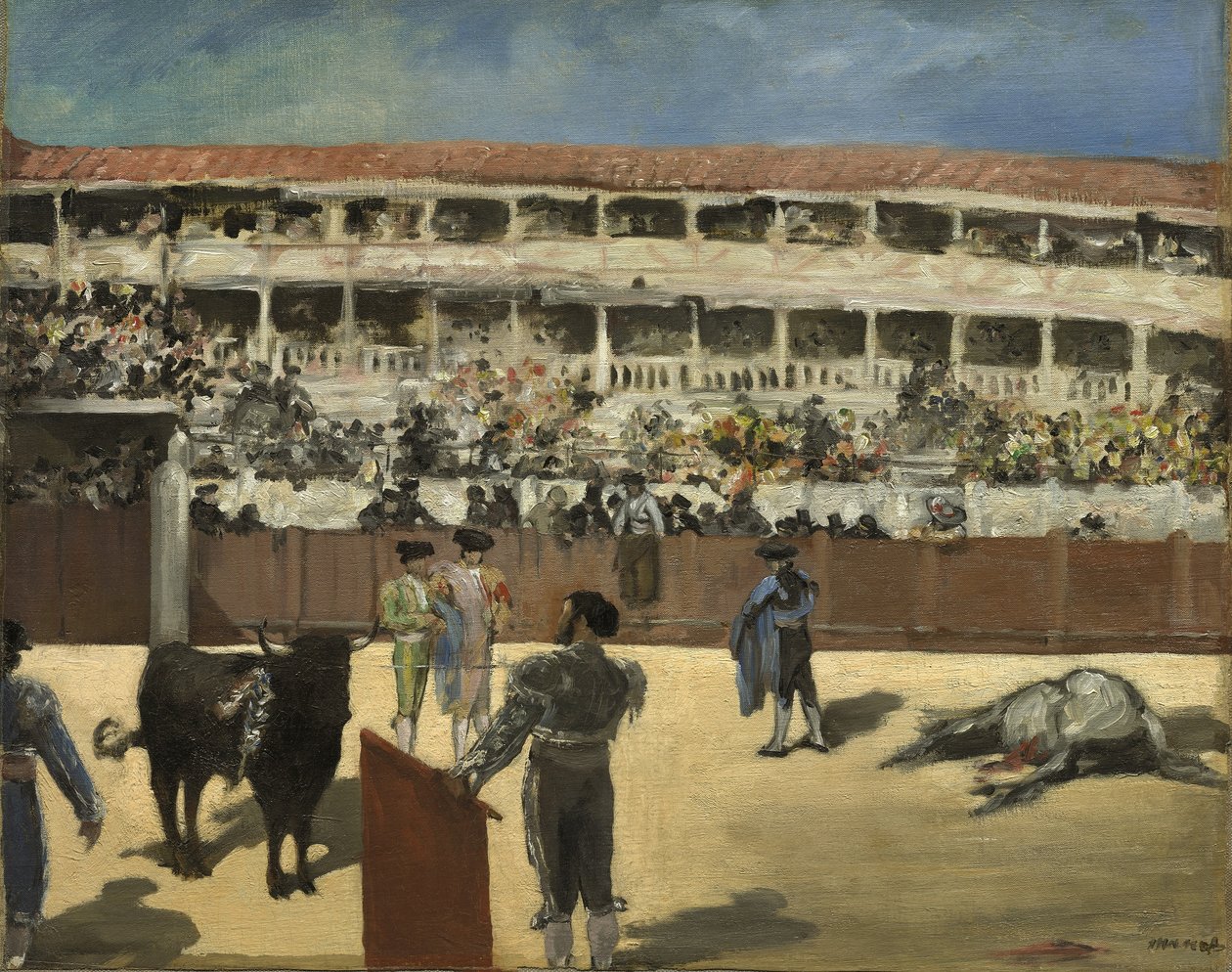 Býčí zápasy, 1865-66 od Édouard Manet