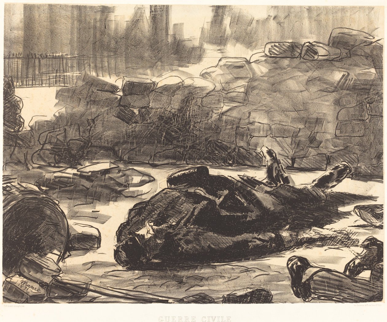 Občanská válka Občanská válka, 1871. od Édouard Manet