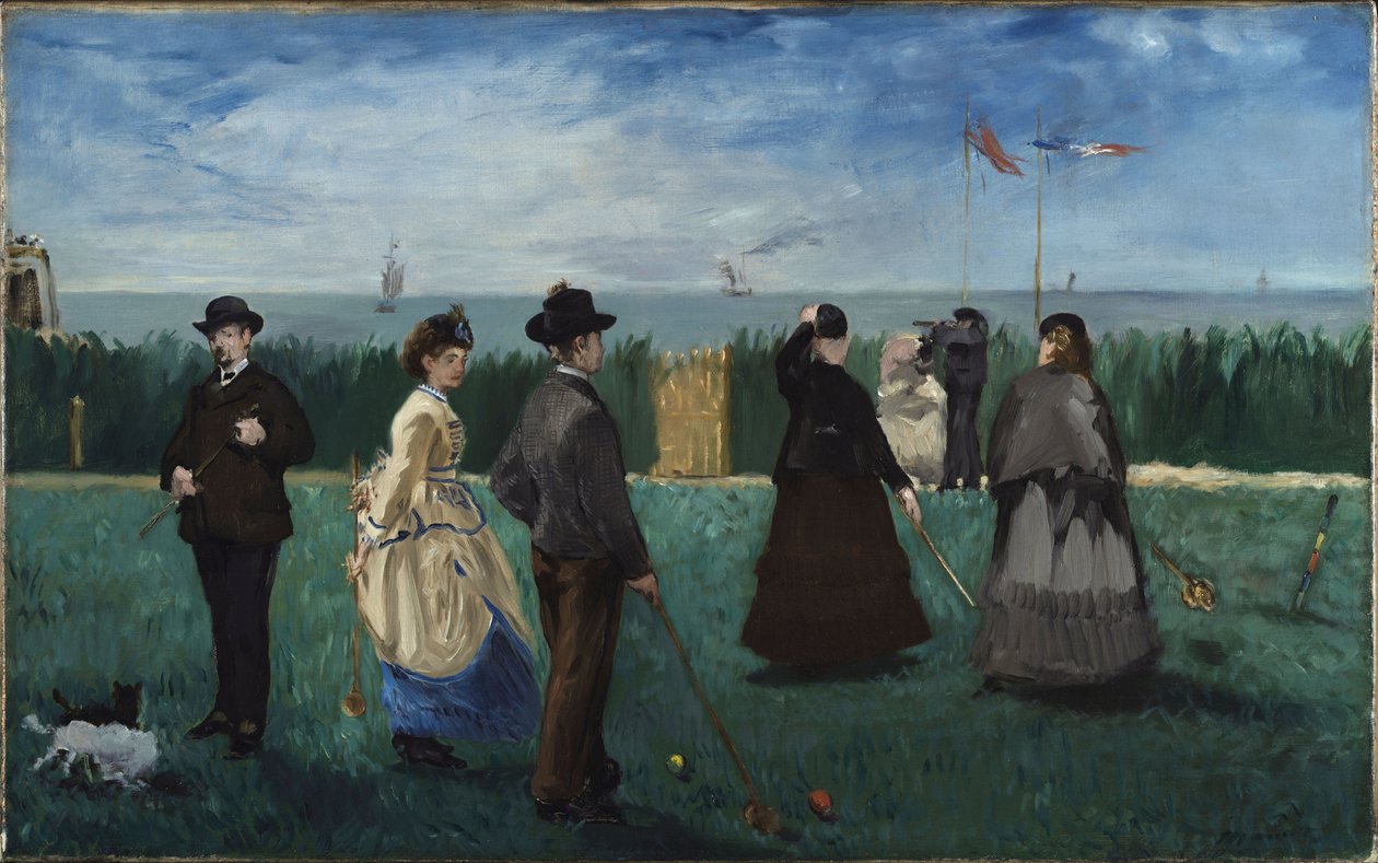 Kroket v Boulogne, c. 1871. od Édouard Manet