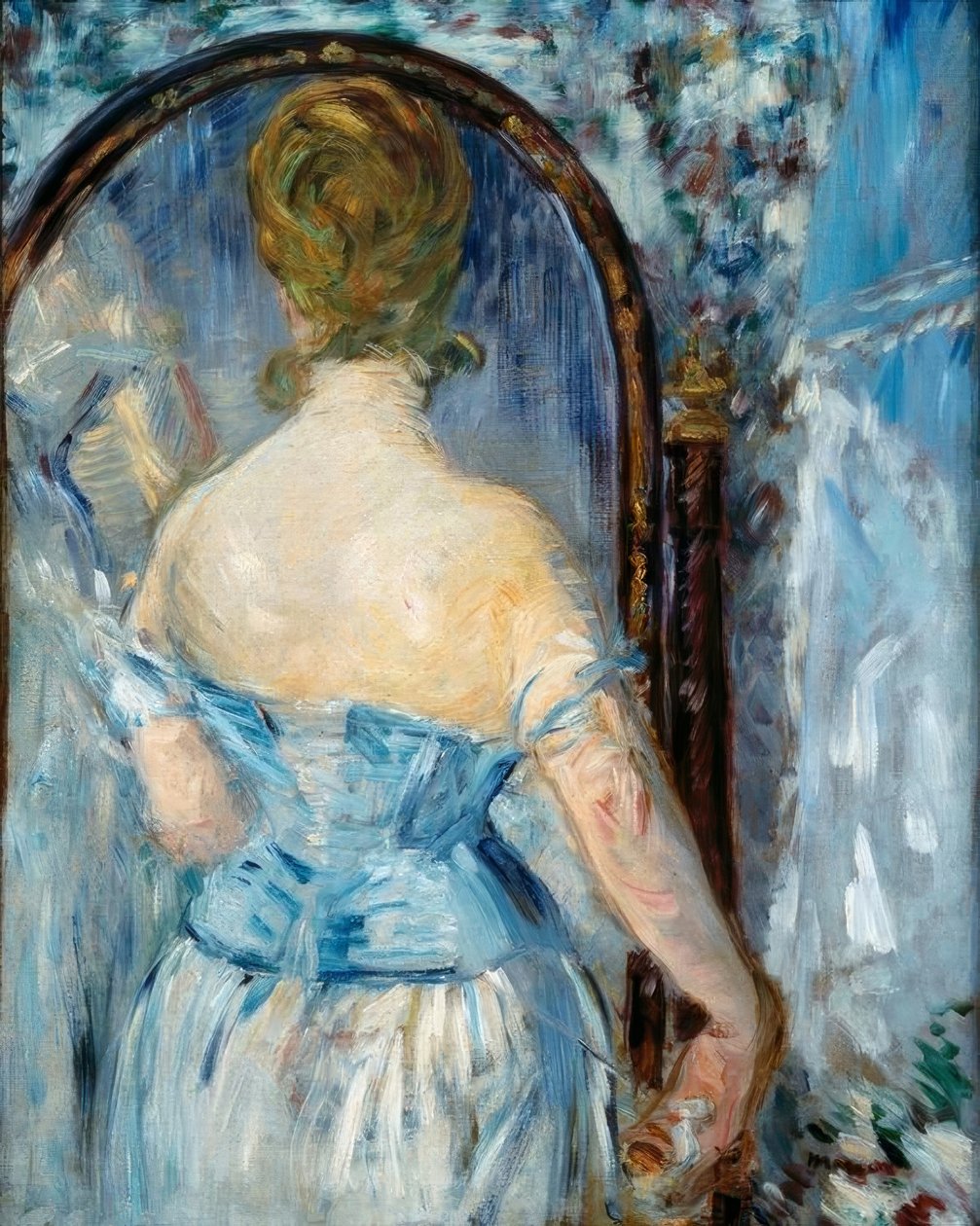 Před zrcadlem od Édouard Manet