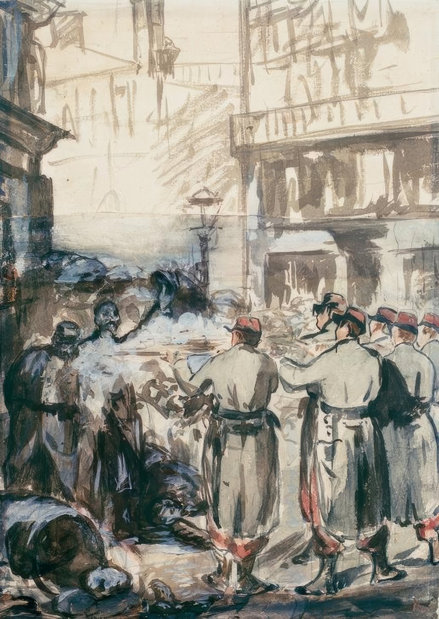 Barikáda od Édouard Manet