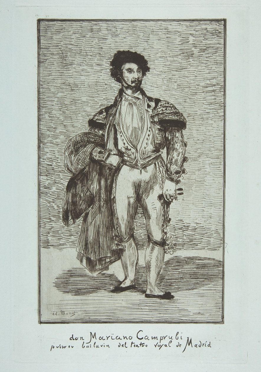 Don Mariano Camprubi Le Baïlarin, 1862-63. od Édouard Manet