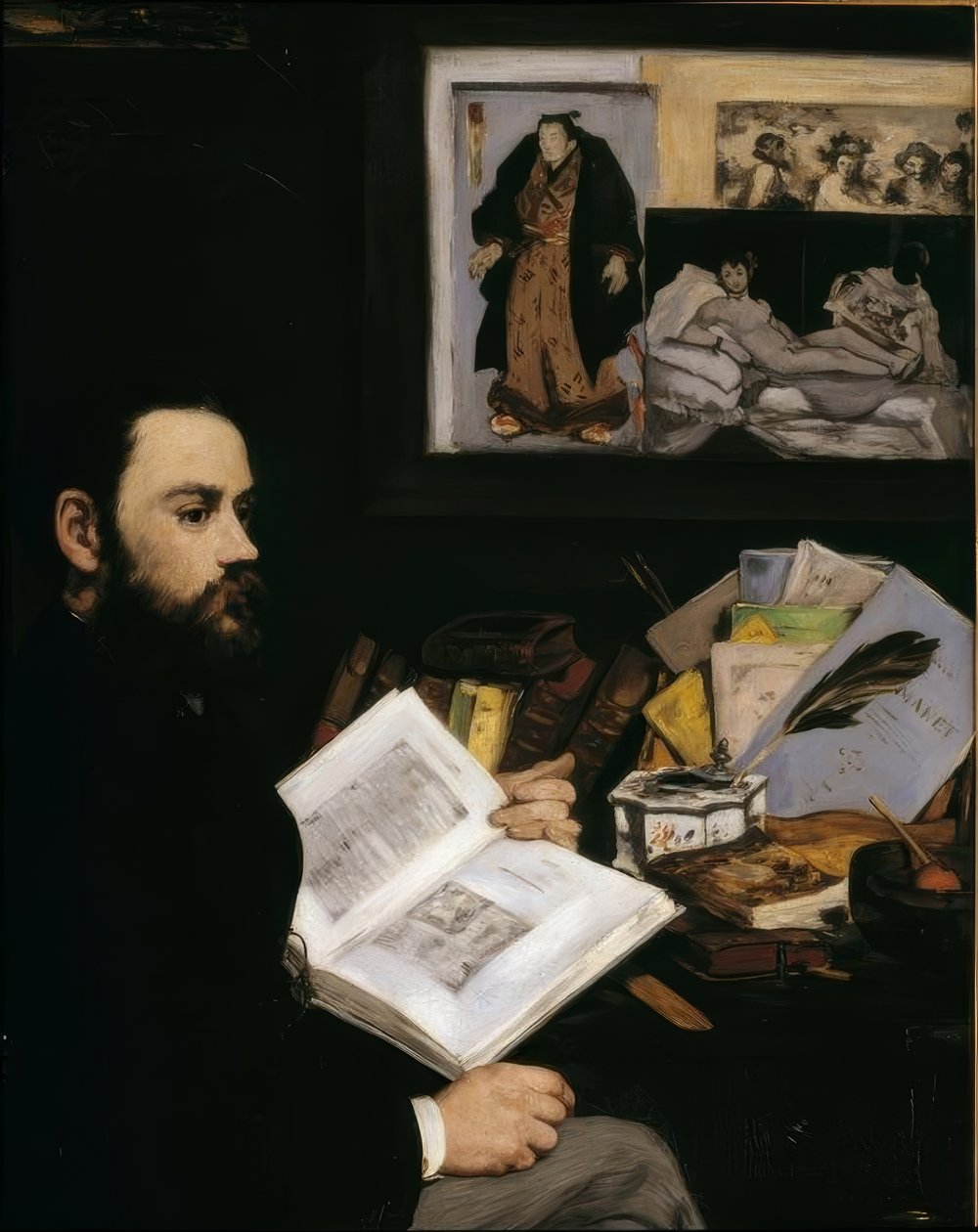 Emile Zola od Édouard Manet