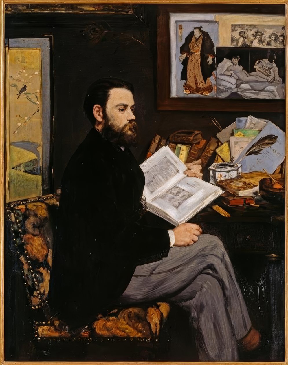 Emile Zola od Édouard Manet
