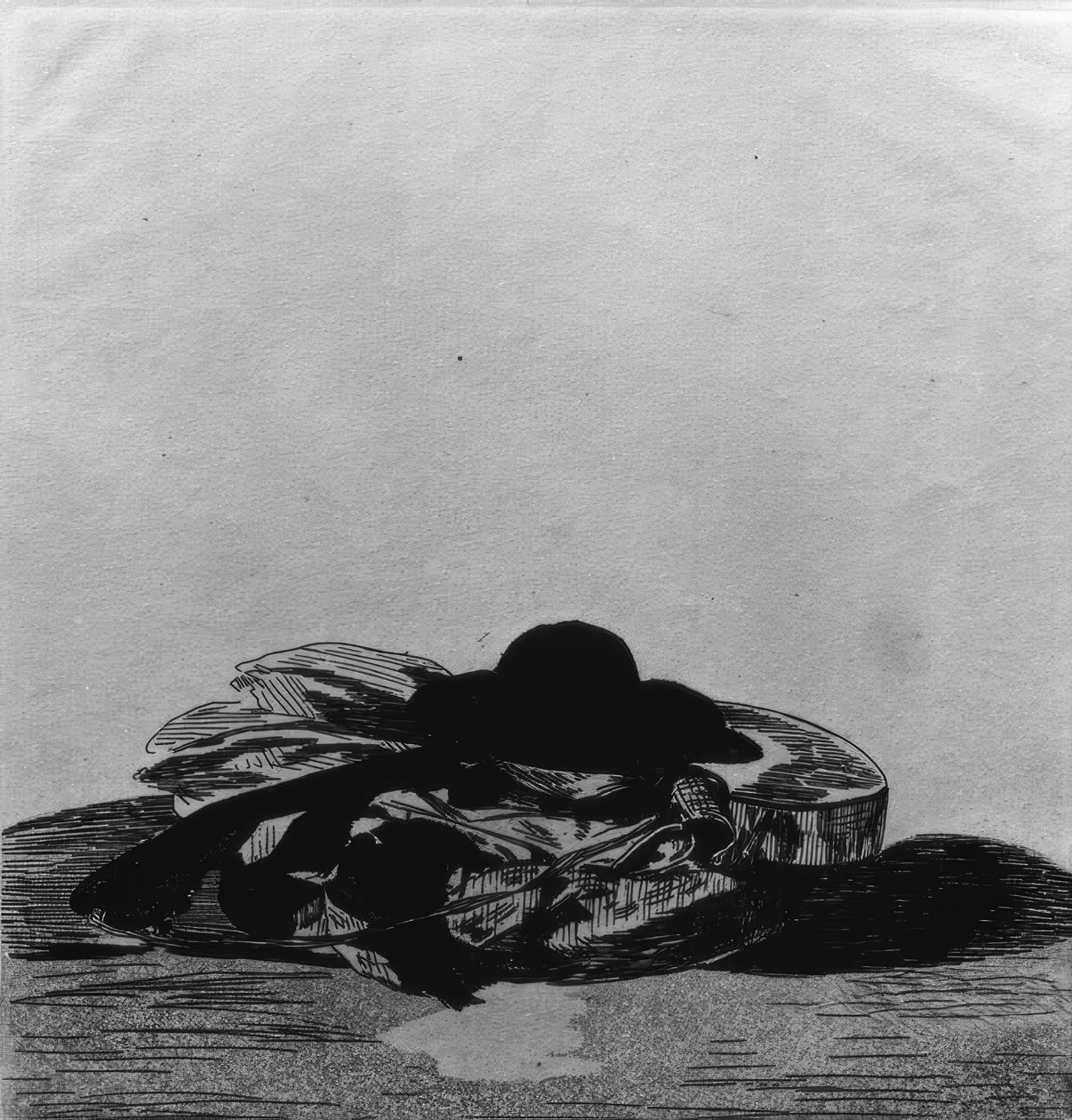 Klobouk a kytara od Édouard Manet