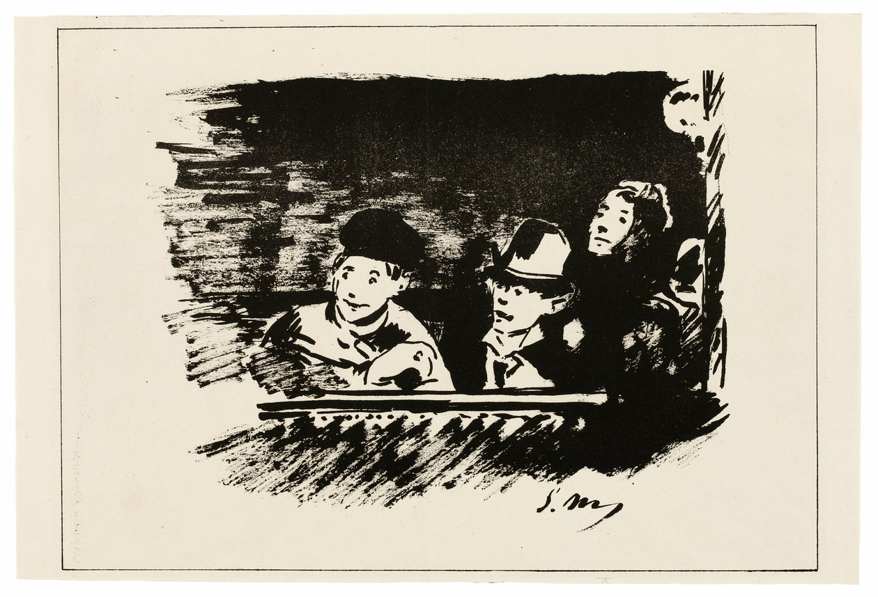V Horní galerii od Édouard Manet