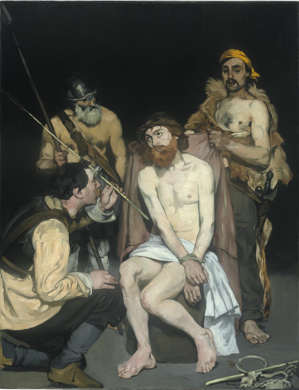 Ježíš zesměšněný vojáky, 1865 od Édouard Manet