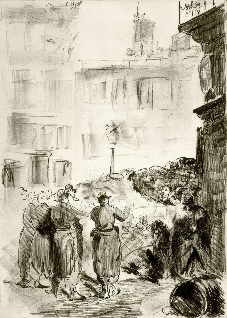 Barikáda od Édouard Manet