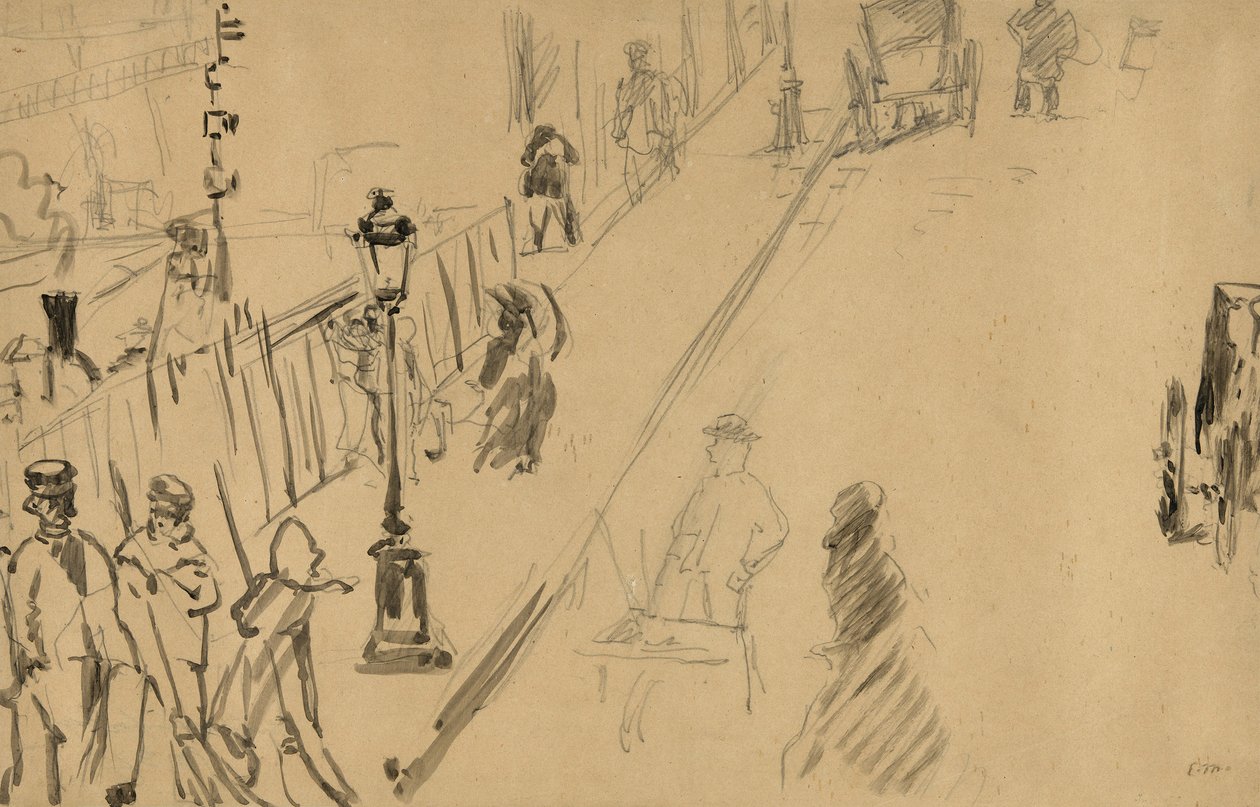 Rue Mosnier od Édouard Manet