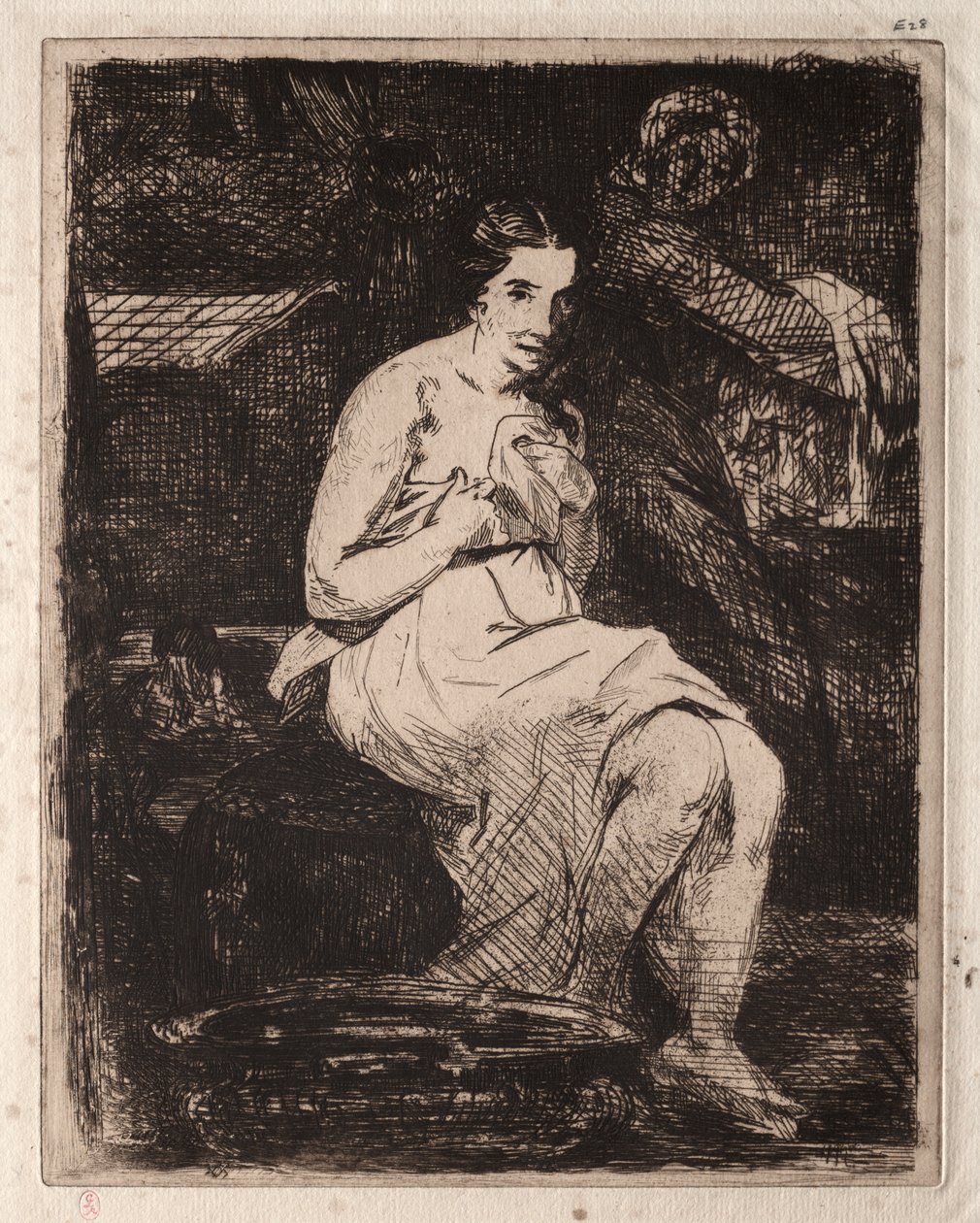Záchod od Édouard Manet