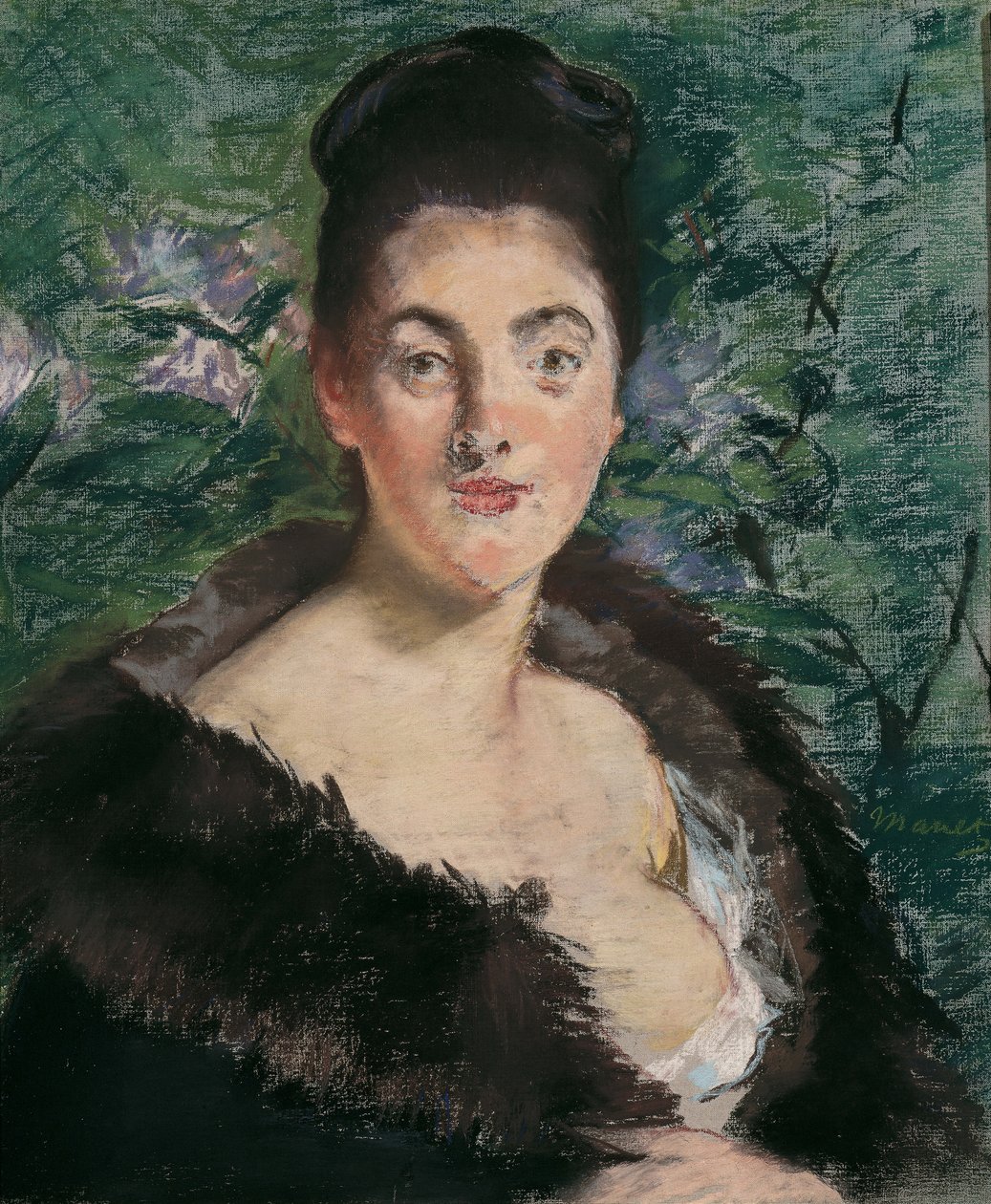Dáma v kožichu, c. 1880. od Édouard Manet