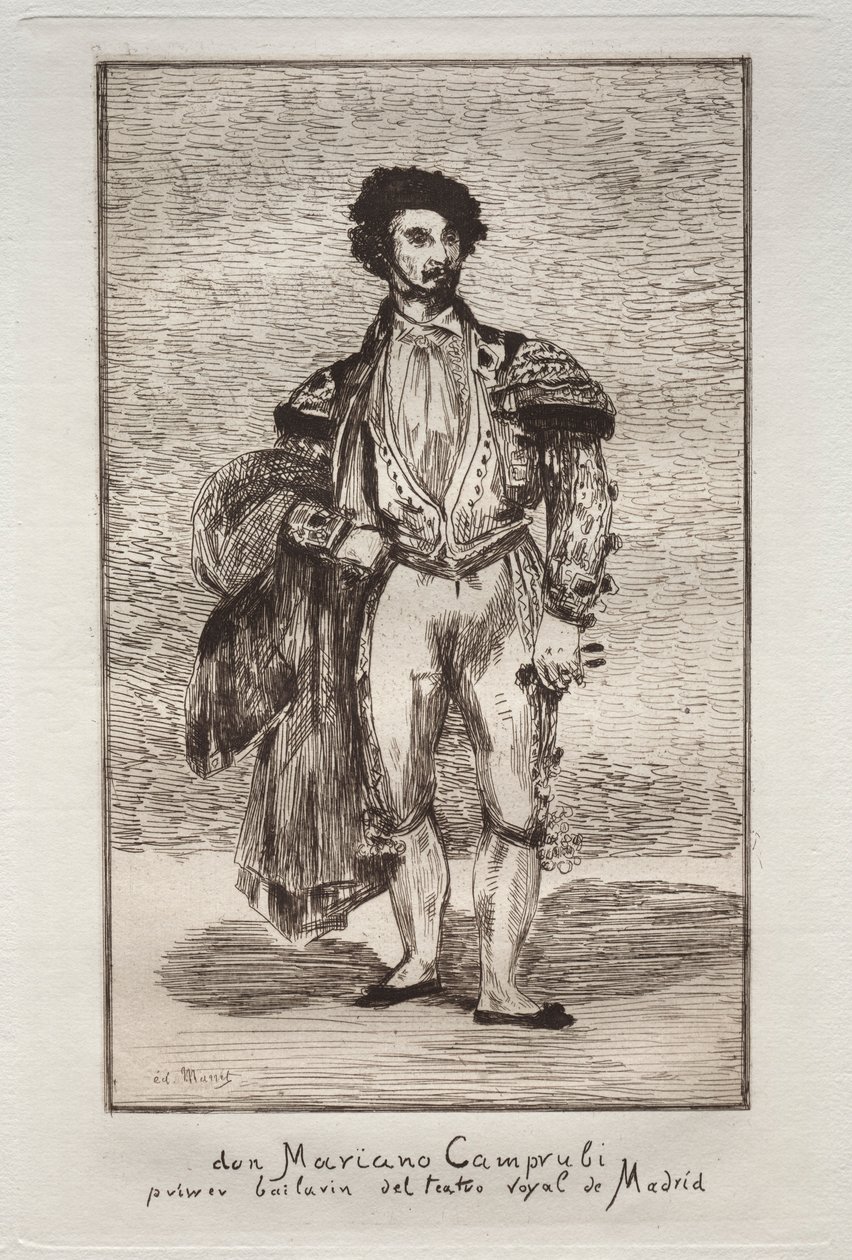 Tanečník Don Mariano Camprubi. od Édouard Manet