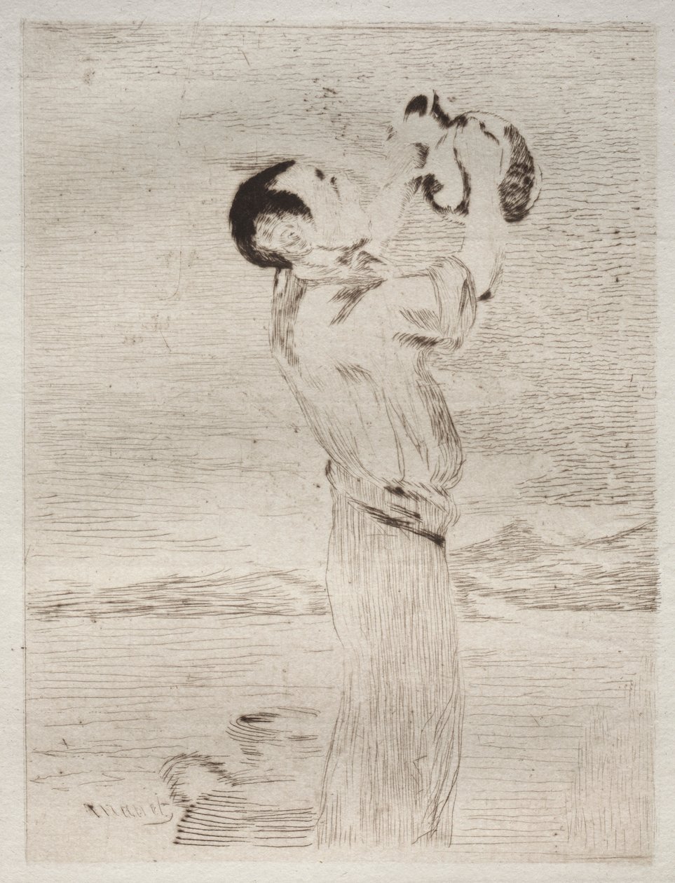 Piják vody. od Édouard Manet
