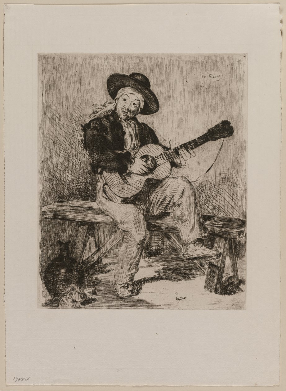 Le Guitarrero, 1861. od Édouard Manet