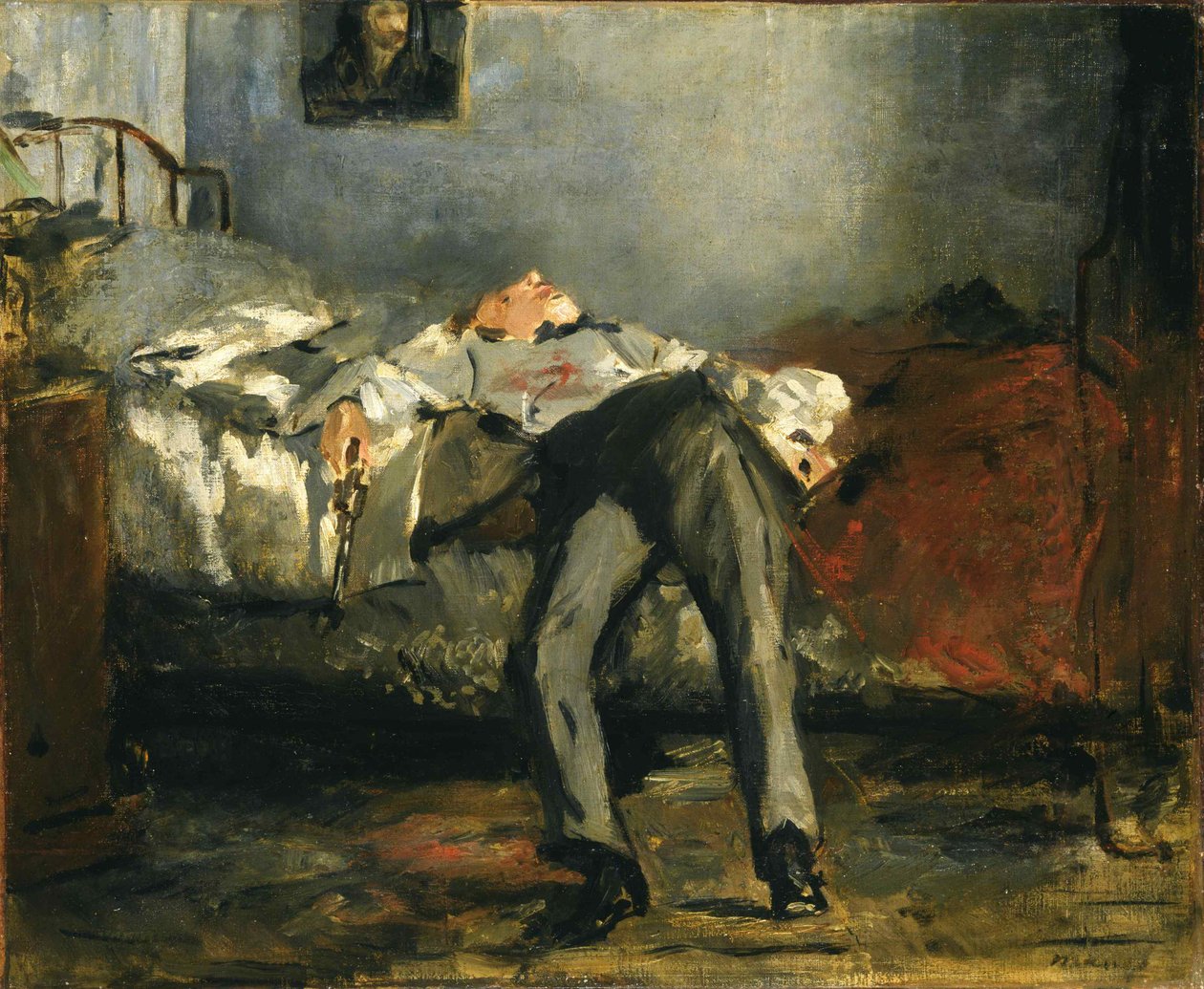 Sebevražda, asi 1877. od Édouard Manet