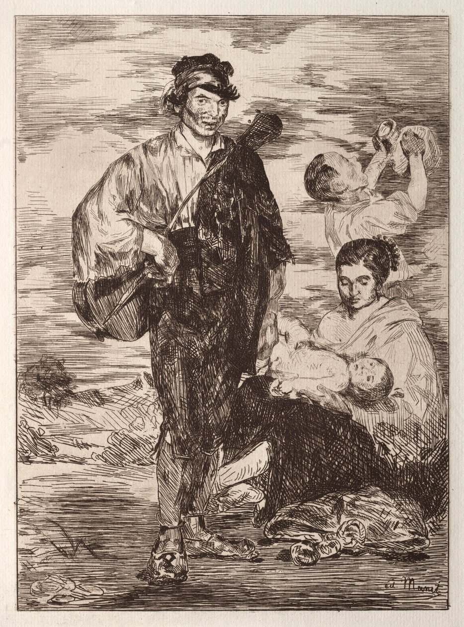 Les Gitanos. od Édouard Manet
