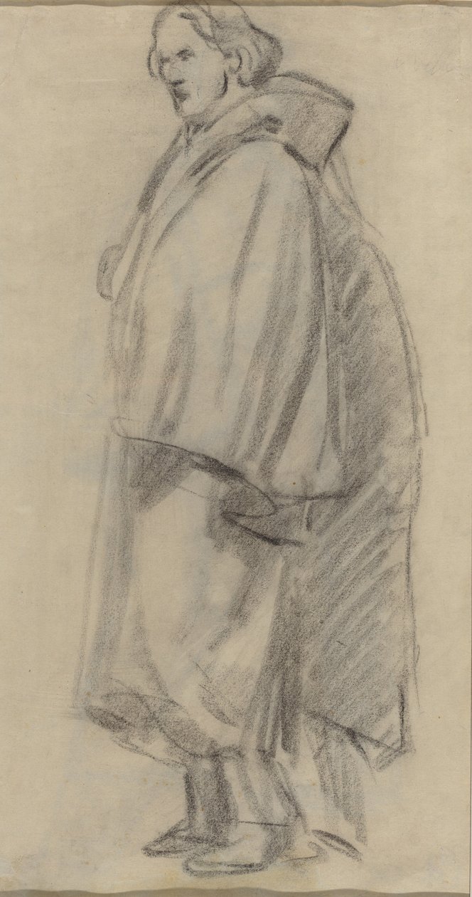 Muž v plášti [verso] od Édouard Manet