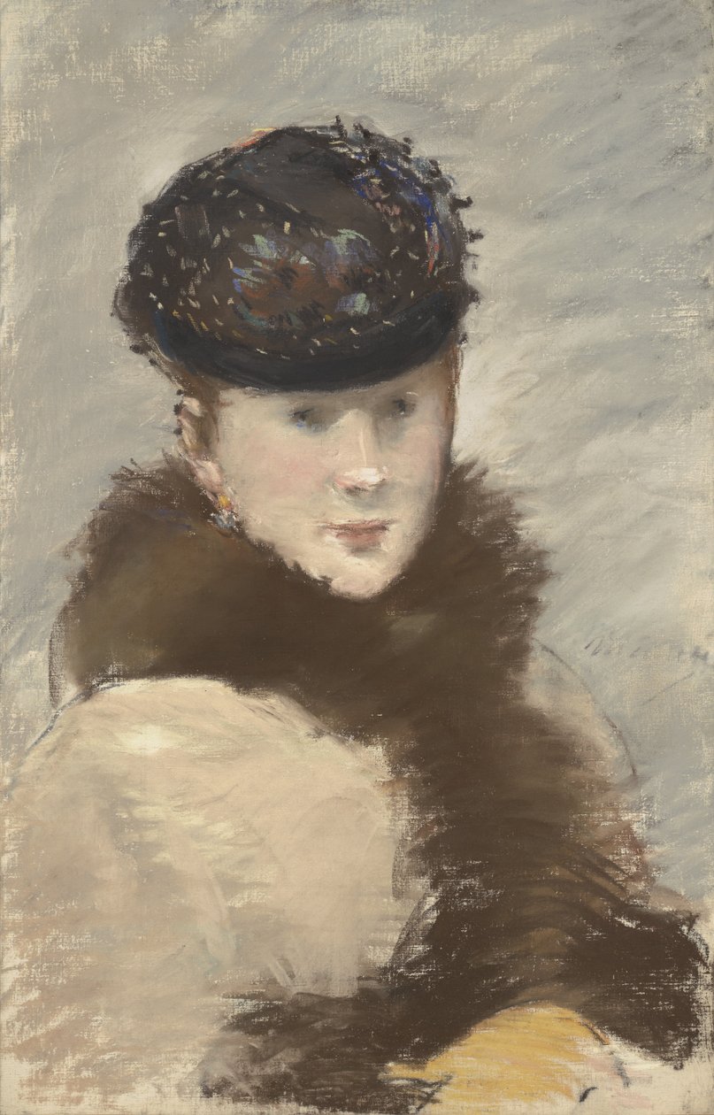 Mery Laurent Wearing a Small Toque, 1882 od Édouard Manet