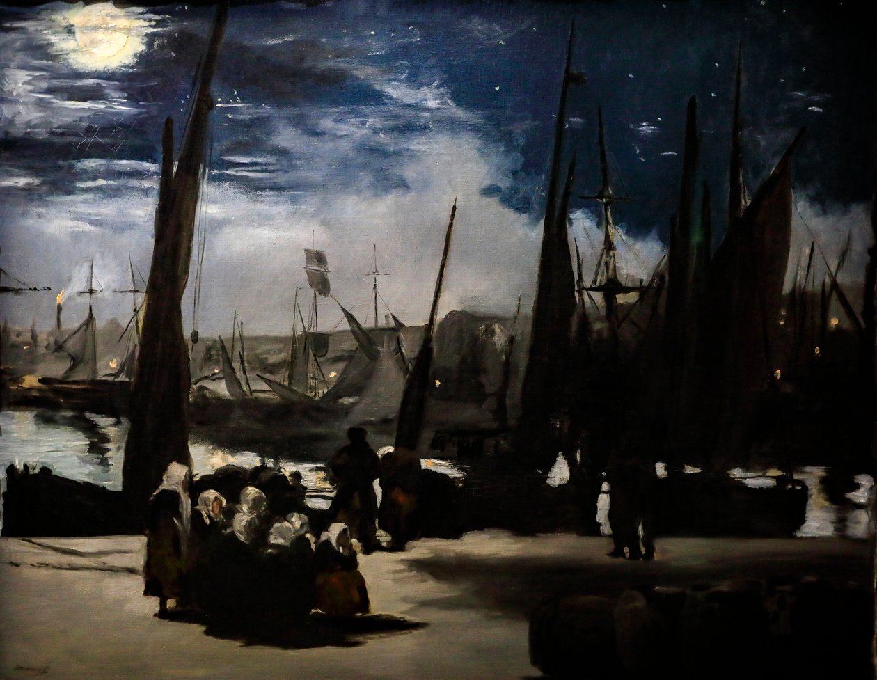 Měsíční svit v přístavu Boulogne od Édouard Manet