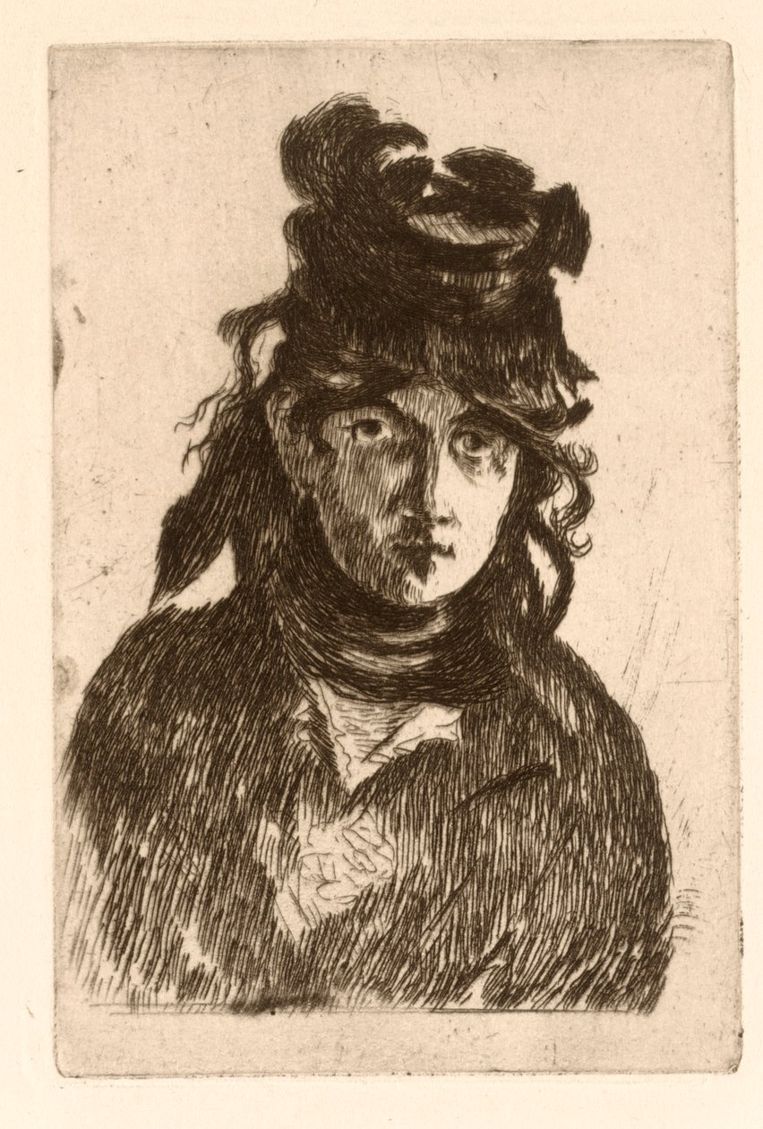 Portrét Berthe Morisot od Édouard Manet