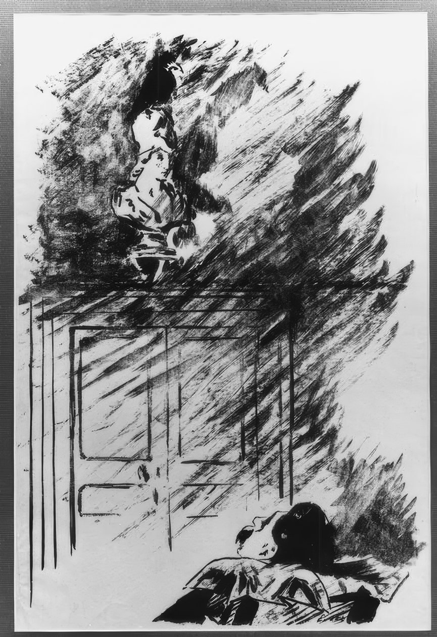 Posaďte se na bustu Pallas…. od Édouard Manet
