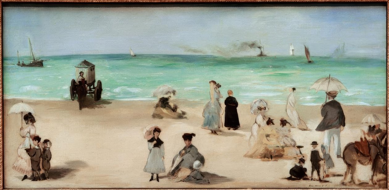 Na pláži Boulognesur-Mer od Édouard Manet