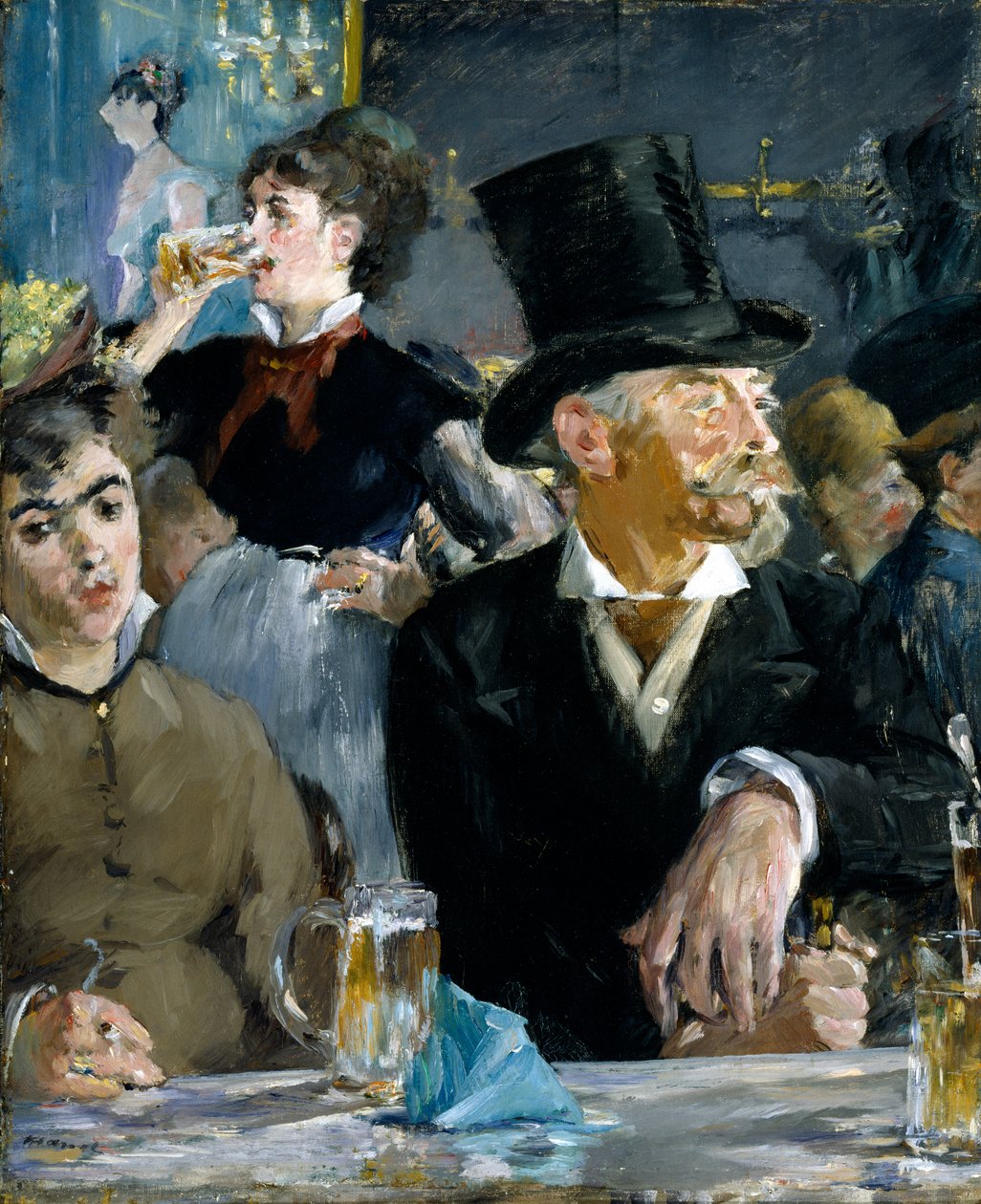 The Café-Concert, kolem roku 1879 (olej na plátně) od Édouard Manet