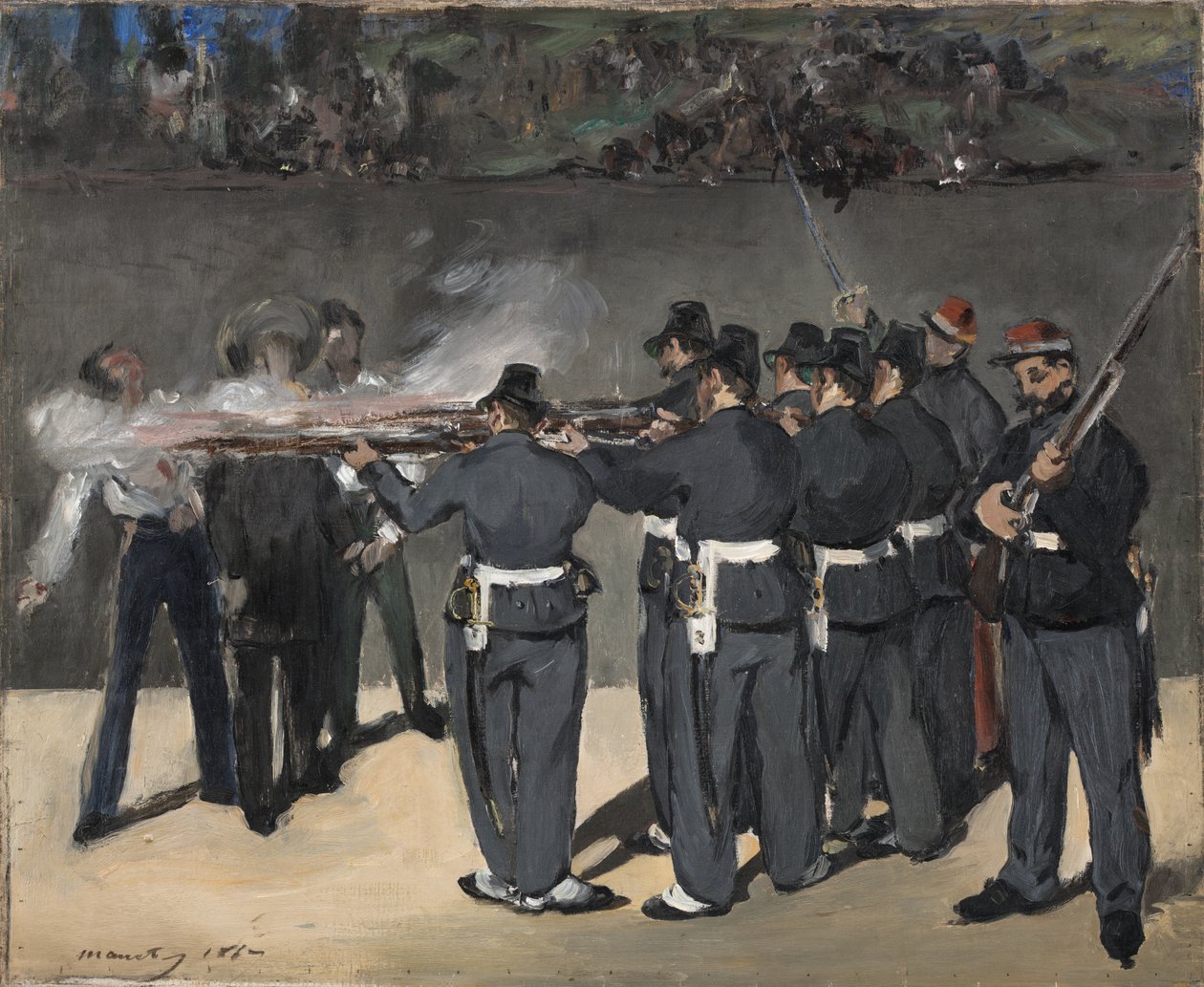 Poprava císaře Maxmiliána od Édouard Manet