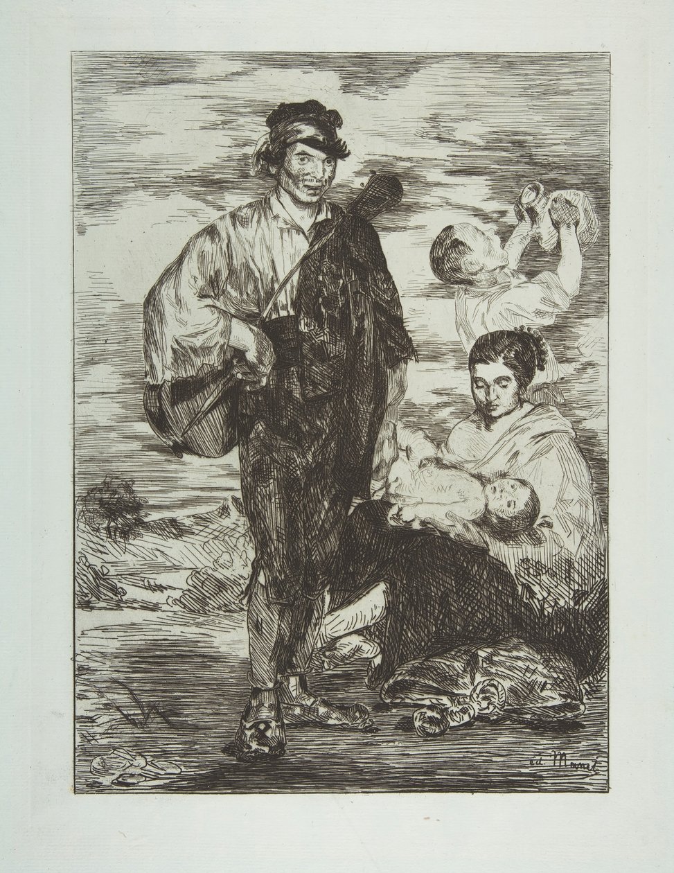 Cikáni Les Gitanos, 1862. od Édouard Manet