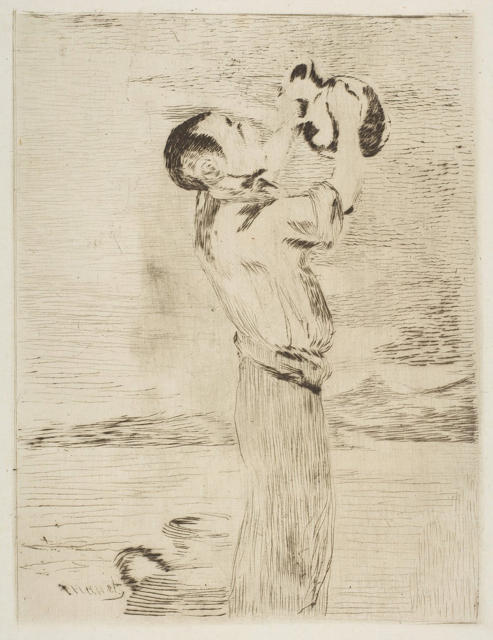 Piják vody, 1870-74. od Édouard Manet