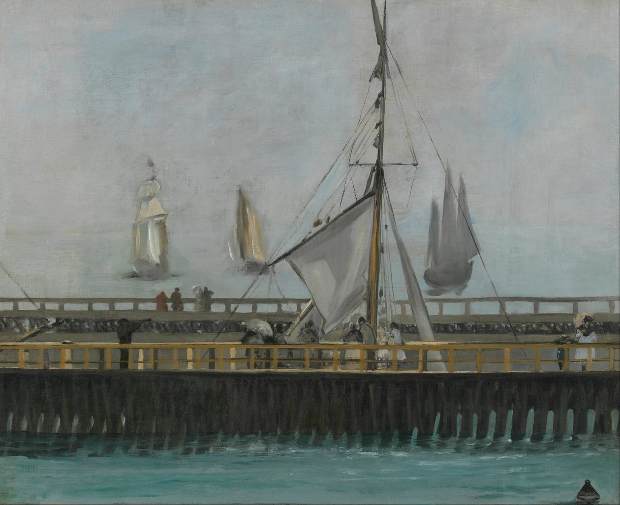 Molo v Boulogne-sur-Mer od Édouard Manet